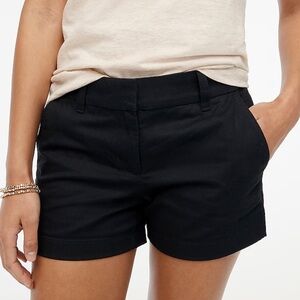 J. CREW CLASSIC CHINO SHORT 3.5” WOMEN NAVY BLUE COLOR POCKET BELT LOOPS SIZE 16